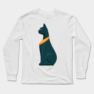 Egyptian goddess cat Long Sleeve T-Shirt